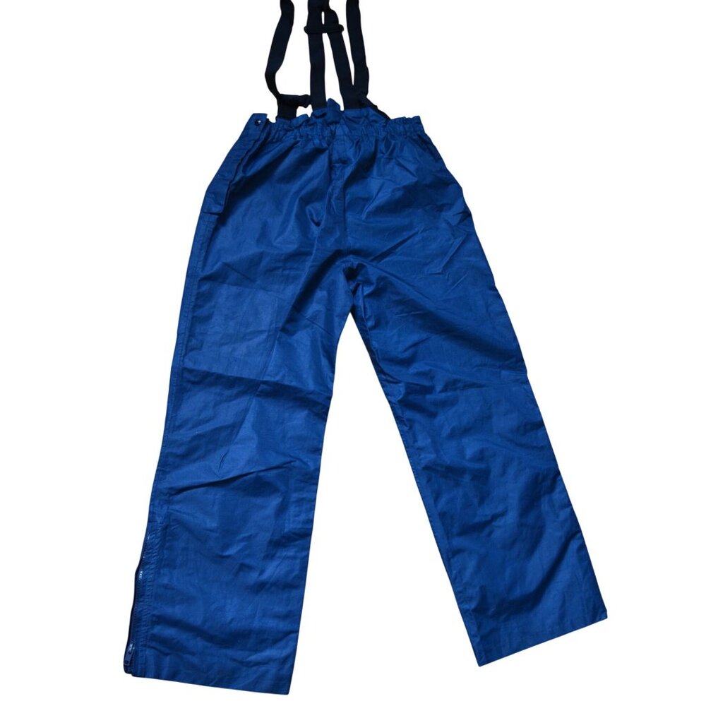 Italian Navy Bibs Military Surplus Size XL Italy Waterproof Rain Pants - Picture 6 of 8